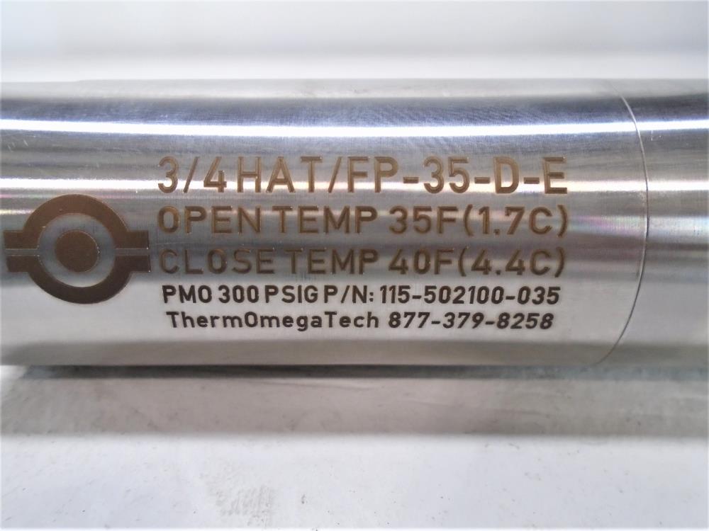 Therm Omega Tech 3/4" Freeze Protection Valve 3/4HAT/FP-35-D-E, #115-502100-035